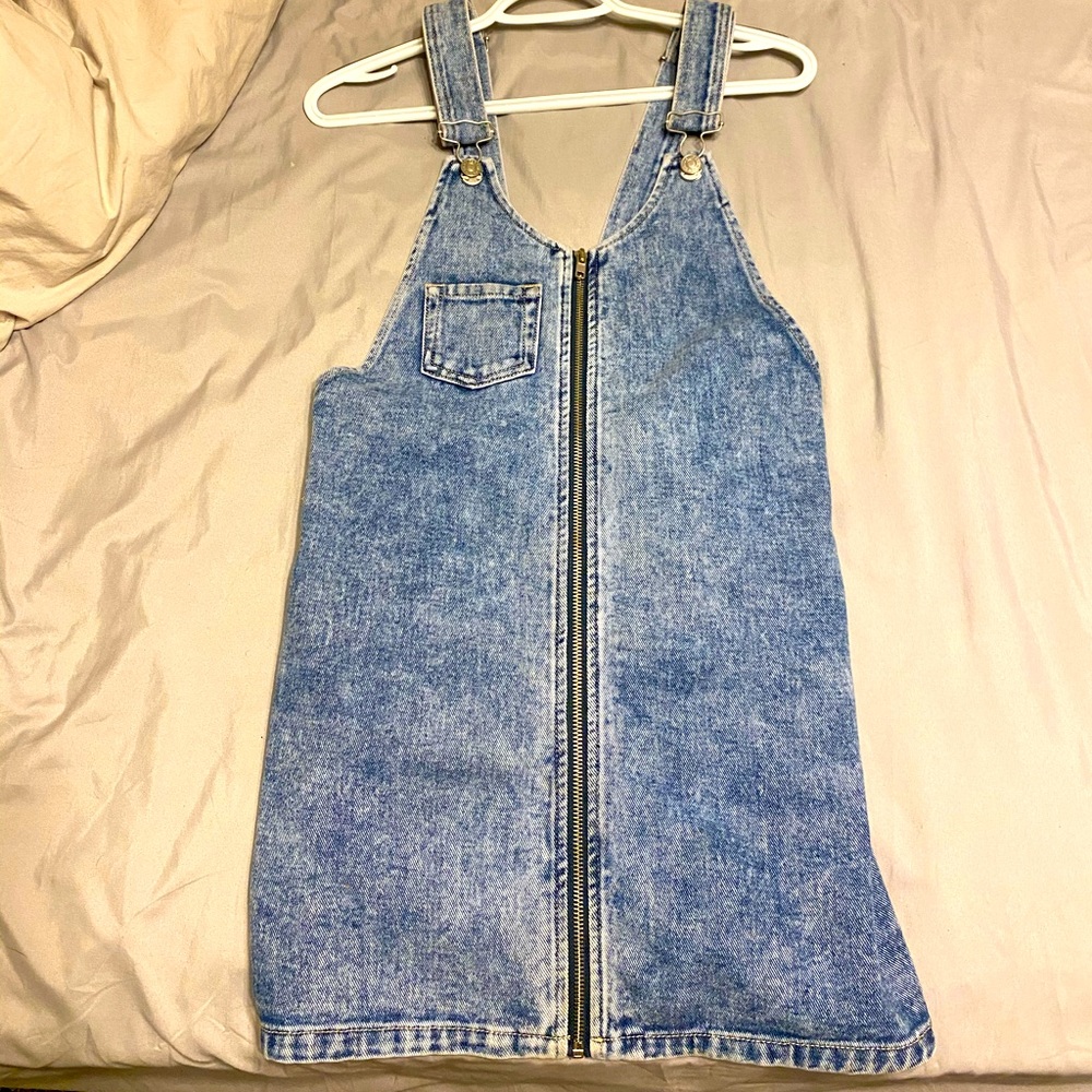 Overall denim dress